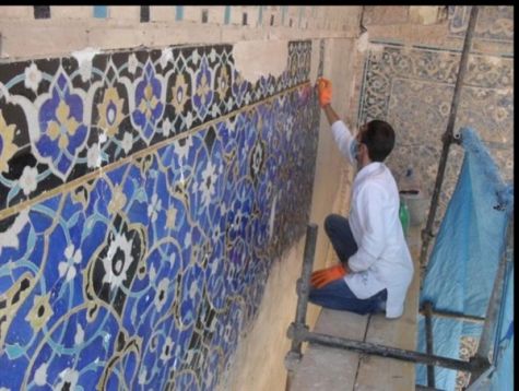 قبه سبز کرمان مرمت شد