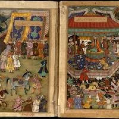 نمایش نسخه 400ساله «جامع التواریخ» در کاخ گلستان