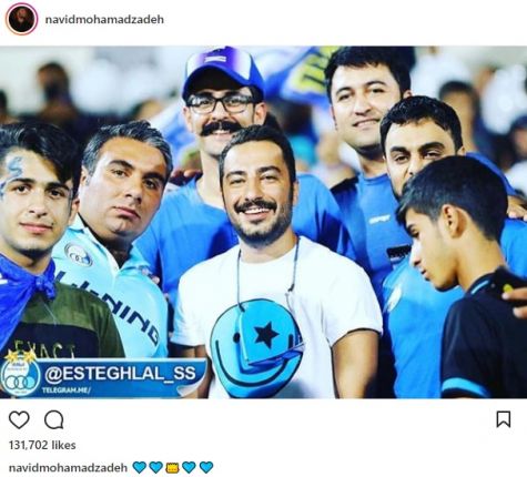 تصاویر | از نوید محمدزاده تا بیژن بنفشه‌خواه؛ واکنش بازیگران به برد استقلال در دربی