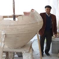 مرمت گور خمره مکشوفه تپه‌های سیلک کاشان