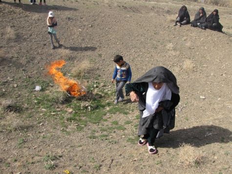 بی‌بی‌گردی مراسم نوروزی متفاوت در خضری دشت‌بیاض شهرستان قاینات